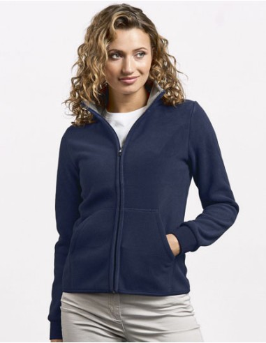 PRM-7985-Womens Double Fleece Jacket